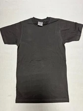 UNISEX CREW T-SHIRT 100% ORGANIC COTTON CHARCOAL COLOR XS WHOLESALE 1,12,72 Pcs