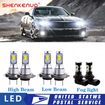 For Chrysler Crossfire 2004 - 2007 2008 Combo 6x LED Headlight + Fog Light Bulbs
