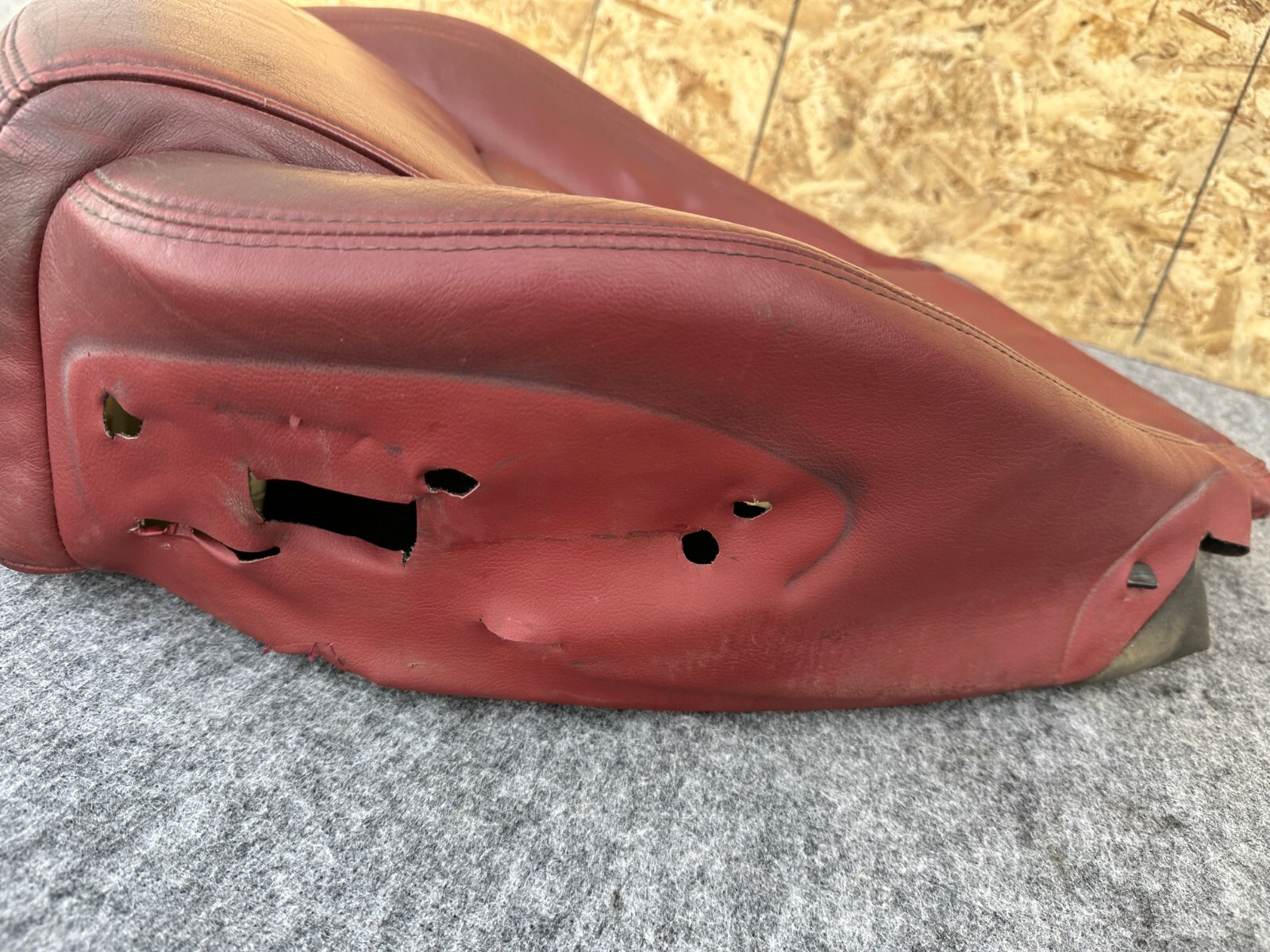 LEFT FRONT SEAT BOTTOM LEATHER CUSHION OEM 08-19 MASERATI GRANTURISMO M145