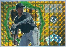 2021 PANINI MOSAIC GOLD PRIZM ROOKIE DEBUT KE'BRYAN HAYES #PD10 02/10 RC