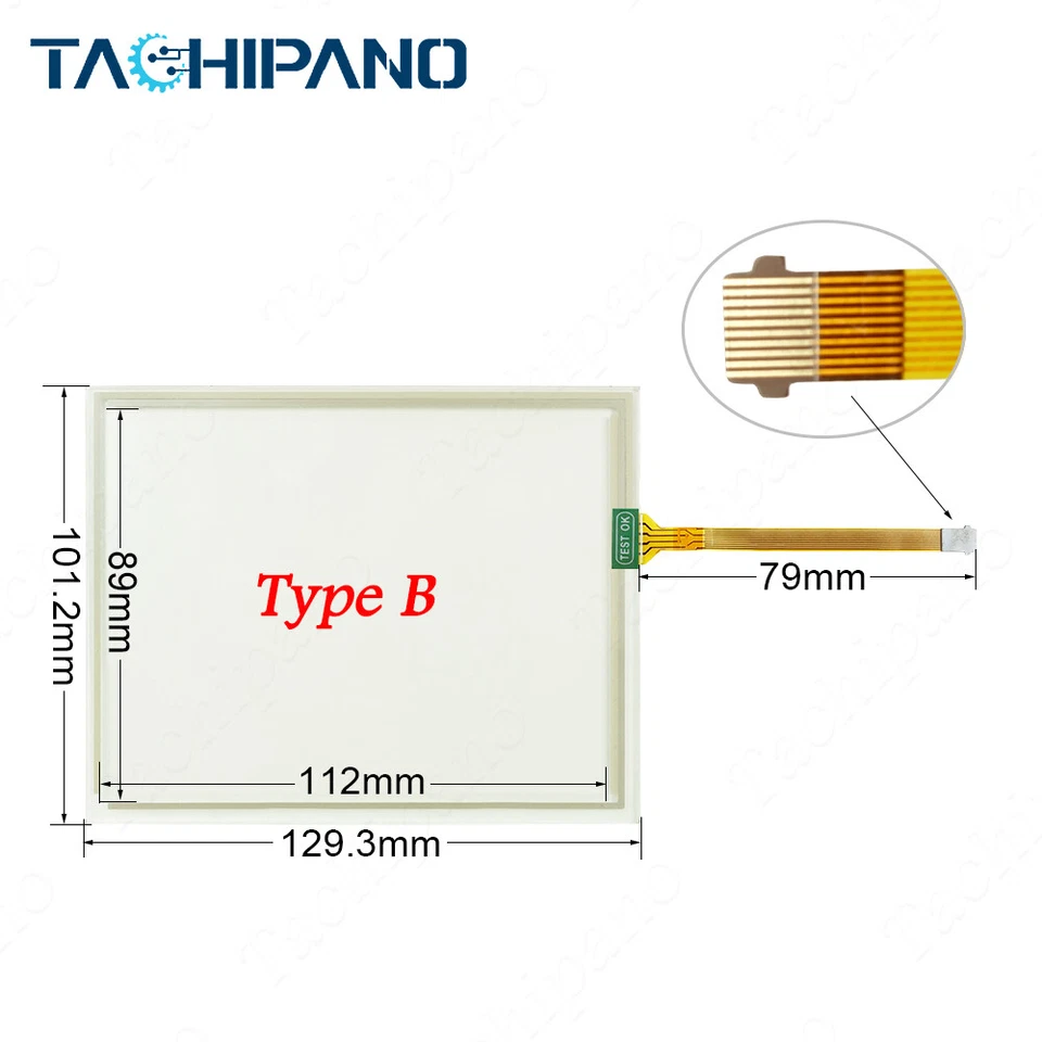 2711P-T6C5A Estuche de plástico para 2711P-T6C5D con pantalla táctil de vidrio Foto 4 de 4