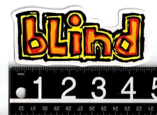 Blind Skateboards Sticker 4.5 in x 2 in Multicolor Classic Skate Decal