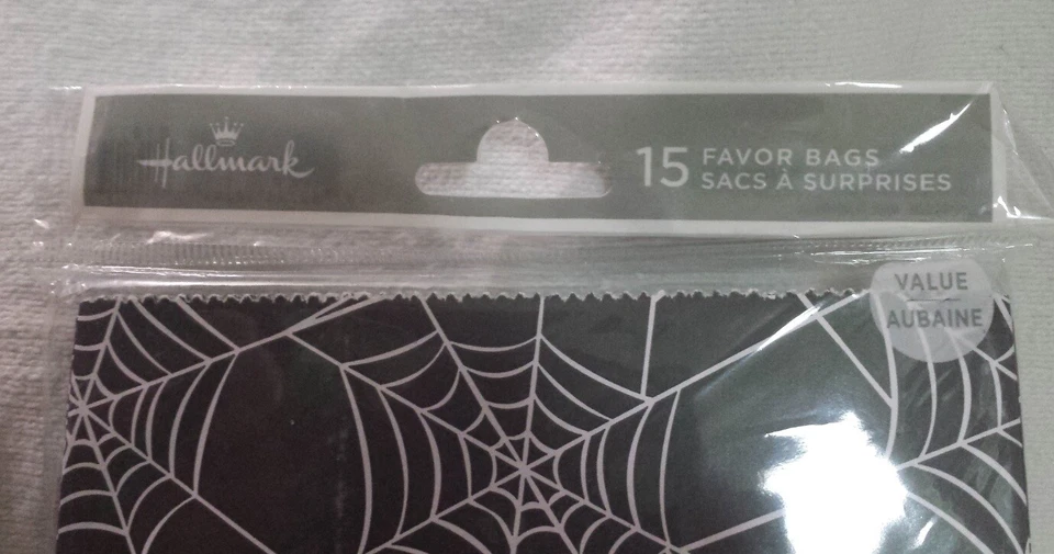 15 подарочных пакетов Hallmark для Хэллоуина мешочки лакомства обед паутина - Изображение 3 из 4