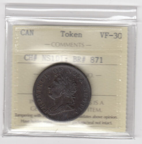 Br 871. Nova Scotia Half Penny Token, 1832 - CH NS-1D1 - Picture 1 of 2