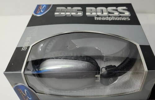 BIG BOSS HEADPHONES WITH INLINE REMOTE AND MIC - METALLIC GRAY - Picture 2 of 7