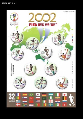 2002 FIFA WORLD CUP 記念冊子 Sports,Soccer,2002 FIFA World Cup,World Map,Flag,Korea 2002 Sheet