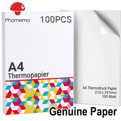 Phomemo M08F A4 Thermopapier Kompatibel für Phomemo M08F M832, Q302, M834, PJ762