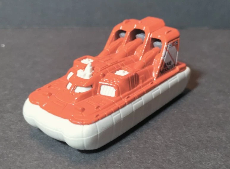 2013 MATCHBOX AMPHI FLYER RSQ MISSION 2 3/4" DIECAST ORANGE & WHITE BOAT - Image 2 of 4