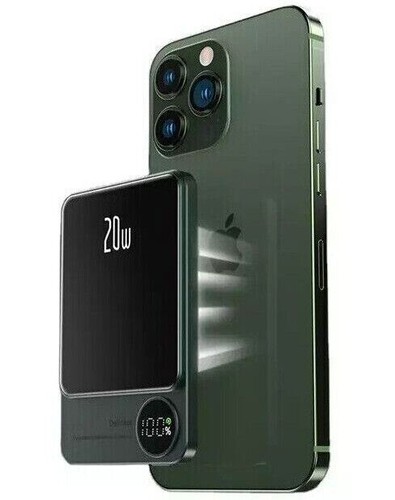 10000mAh Wireless Power Bank PD 20W Magnetic Mini Fast Charger External Battery - Photo 16 sur 19