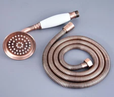 Antique Red Copper Bathroom Hand-held Shower Head + 1.5m Shower Hose ehh130