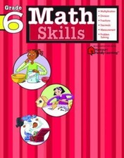 Math Skills: Grade 6; Flash Kids Harcourt Fami- paperback, 9781411401112, Editor