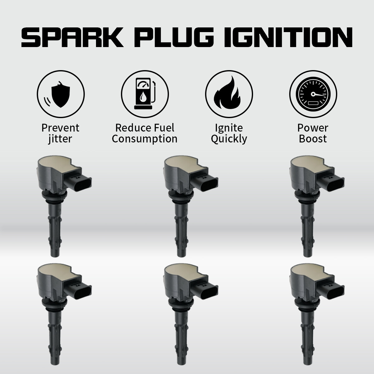 6 Pack Ignition Coil For Mercedes-Benz E280 E300 E350 C230 C250 C280