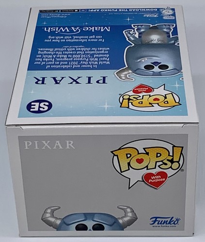 Sulley Metallic Pop #SE Make-A-Wish Funko Pops with a Purpose 2022 Vaulted - Picture 7 of 11