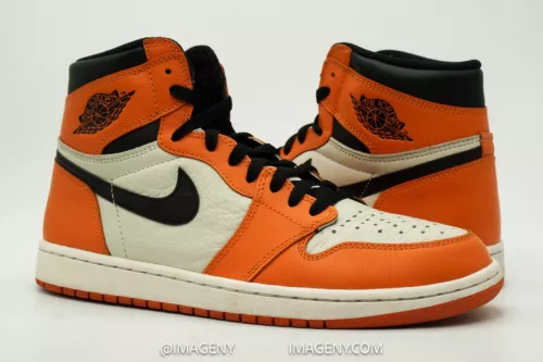AIR JORDAN 1 RETRO HIGH OG USED SIZE 10.5 REVERSE SHATTERED BACKBOARD 555088 113