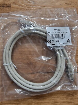 Netzwerk CAT6 KUPFER UTP Kabel GigaBit Ethernet Patch RJ45 SET 2m grau 10er Pack