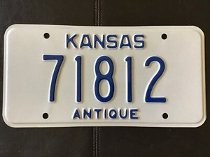 2000 Kansas Antique License Plate Tag | eBay