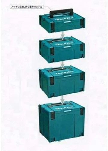 Makita A-60545 MAKPAC Verbinder Aufbewahrungskoffer Set 4-teilig - Bild 3 von 3