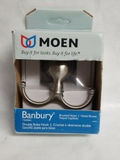 Moen - Banbury - Double Robe Hook - Brushed Nickel - Y2603BN - New