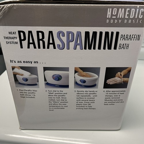 Homedics Paraspa Mini Paraffin Bath Heat Wax Therapy System Brand New in box - Picture 5 of 6