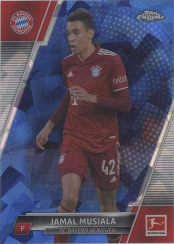 2022-23 Topps Chrome Sapphire UCL Jamal Musiala Image Variation