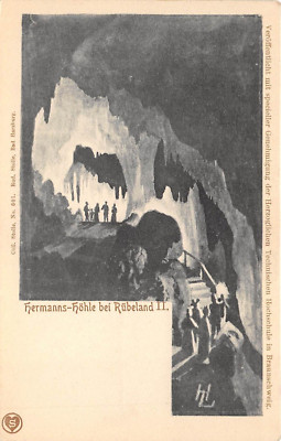 Hermanns-Hohle Bei Rubeland Germany c1910 Postcard Caverns