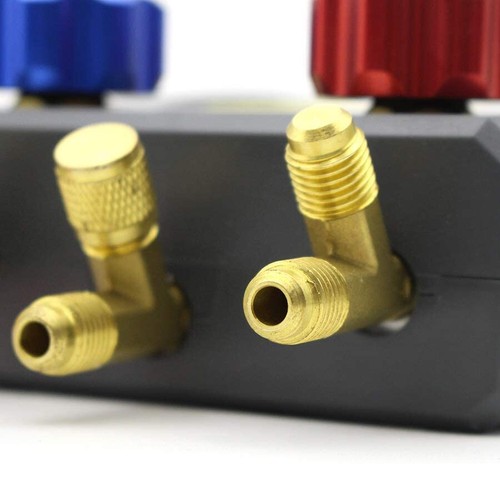 Refrigeration Digital Manifold Gauge Set HVAC Vacuum Gauge +Temp Sensor Hoses - Picture 7 of 12