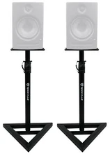 (2) Rockville Adjustable Studio Monitor Speaker Stands For Presonus Eris E8