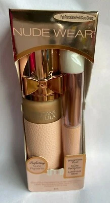 PHYSICIANS FORMULA Foundation Nude Wear in Fair 30ML & Application Brush NEW