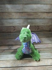 Melissa And Doug Green Purple Wings Zephyr The Dragon Stuffed Animal Plush Toy
