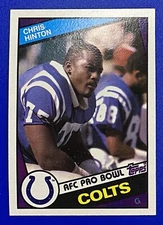 Chris Hinton 1984 Topps #15 Colts Rookie All Pro NM or Better
