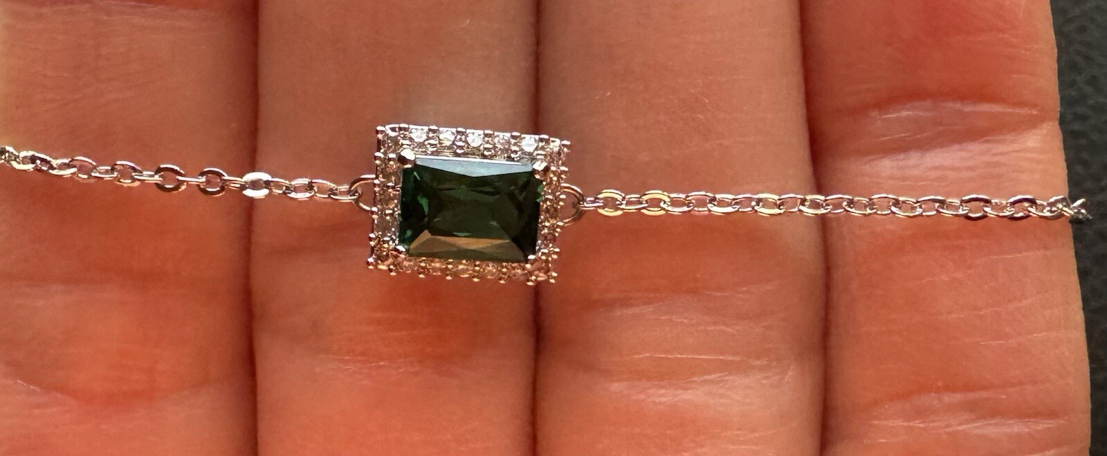 Genuine Swarovski Rectangular Angelic Bracelet, R… - image 2