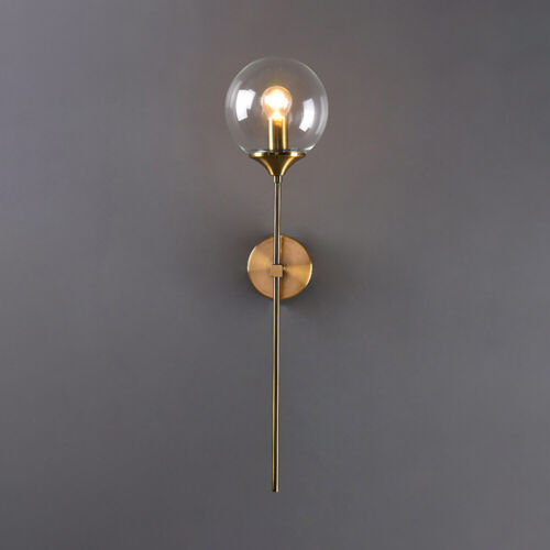 Modern Single Wall Light Indoor Globe Sconce Lighting Room Bedside Lamp Fixture - Picture 1 of 11