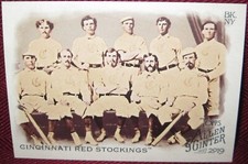 2019 TOPPS ALLEN & GINTER #296 CINCINNATI RED STOCKINGS BASE CARD NM-MT