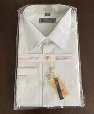 NEW VERSACE CLASSIC V2 Men's Sz 17.5 Long Sleeve Button Down Dress Shirt NWT