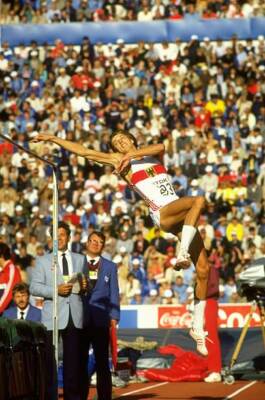 Olympic Dietmar Mogenburg Of West Germany High Jump Old Photo