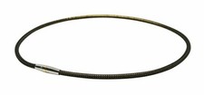 Phiten phiten necklace RAKUWA magnetic titanium necklace metal top black / gold