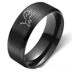 Detroit-Lions-Football-Team-Stainless-Steel-Men-039-s-Ring-Band-Gifts-Size-6-13