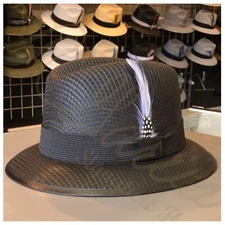 Classic Black on Black Lowrider Derby Style Garcia Signature Hat Original