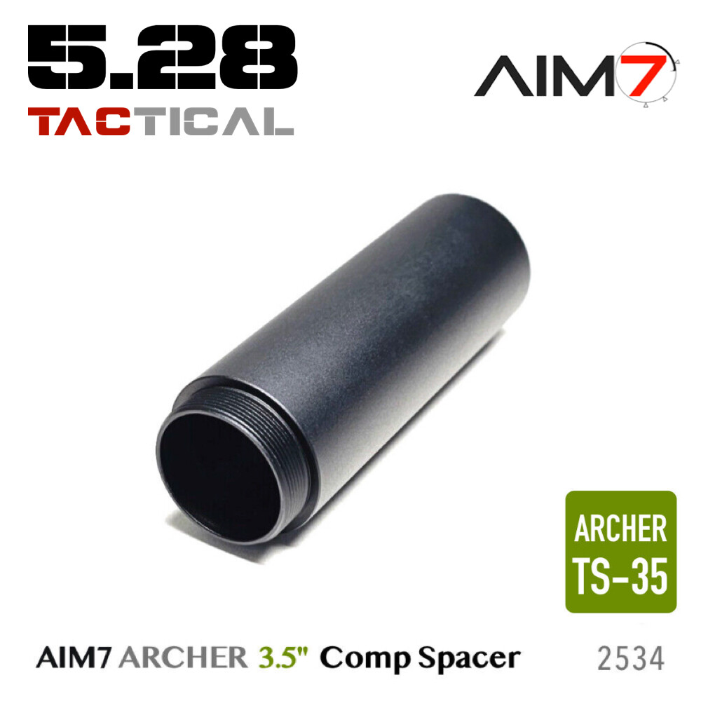 AIM7 ARCHER Modular Comp Spacers/Coupler 1"-3.5" CNC High-Quality Aluminum Black