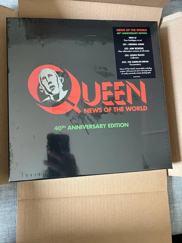 Queen - News Of The World 40th Anniversary Vinyl LP/CD/DVD Box Set new sealed