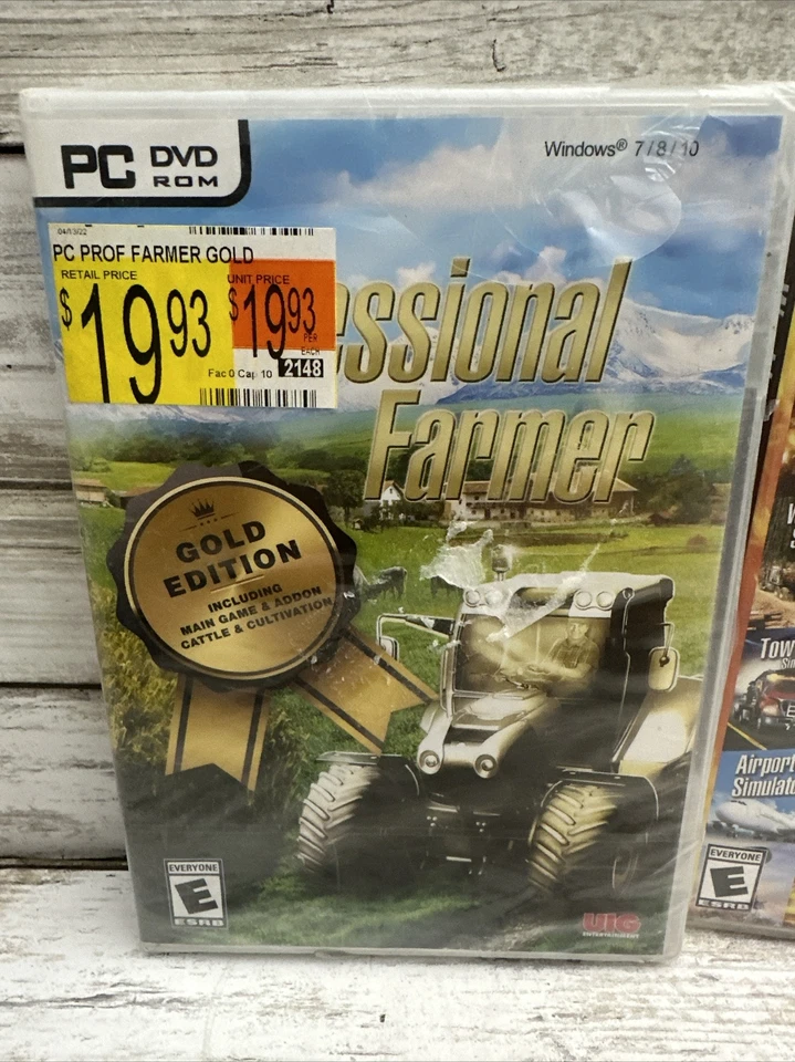 Lot Of 2 World Of Simulators/Professional Farmer Gold Edition 22+ PC Games New - Image 2 of 4