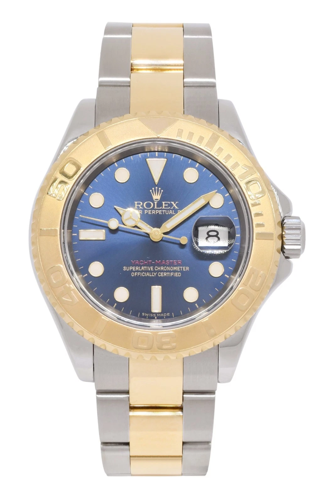 Rolex — Rolex Yacht-Master 18k Yellow Gold/Steel Blue Dial 40mm Watch F 16623