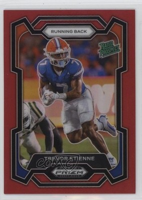 2024 Panini Prizm Draft Picks Rated Prospect Red 2/299 Trevor Etienne #196 04xt