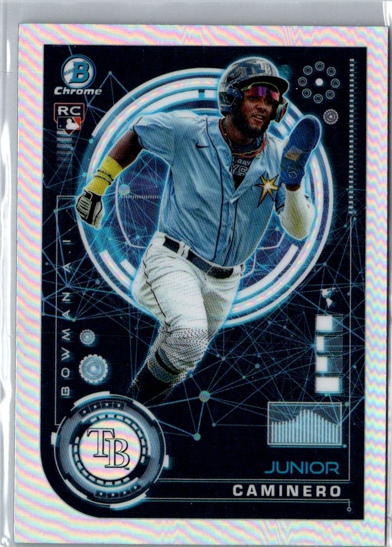 2024 Bowman Chrome Junior Caminero AI Refractor RC Tampa Bay Rays #BAI-20 MLB