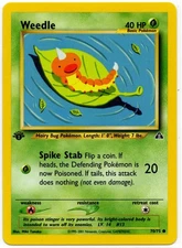Pokemon - 1st Edition Neo DiscoveryWeedle 70/75 LP