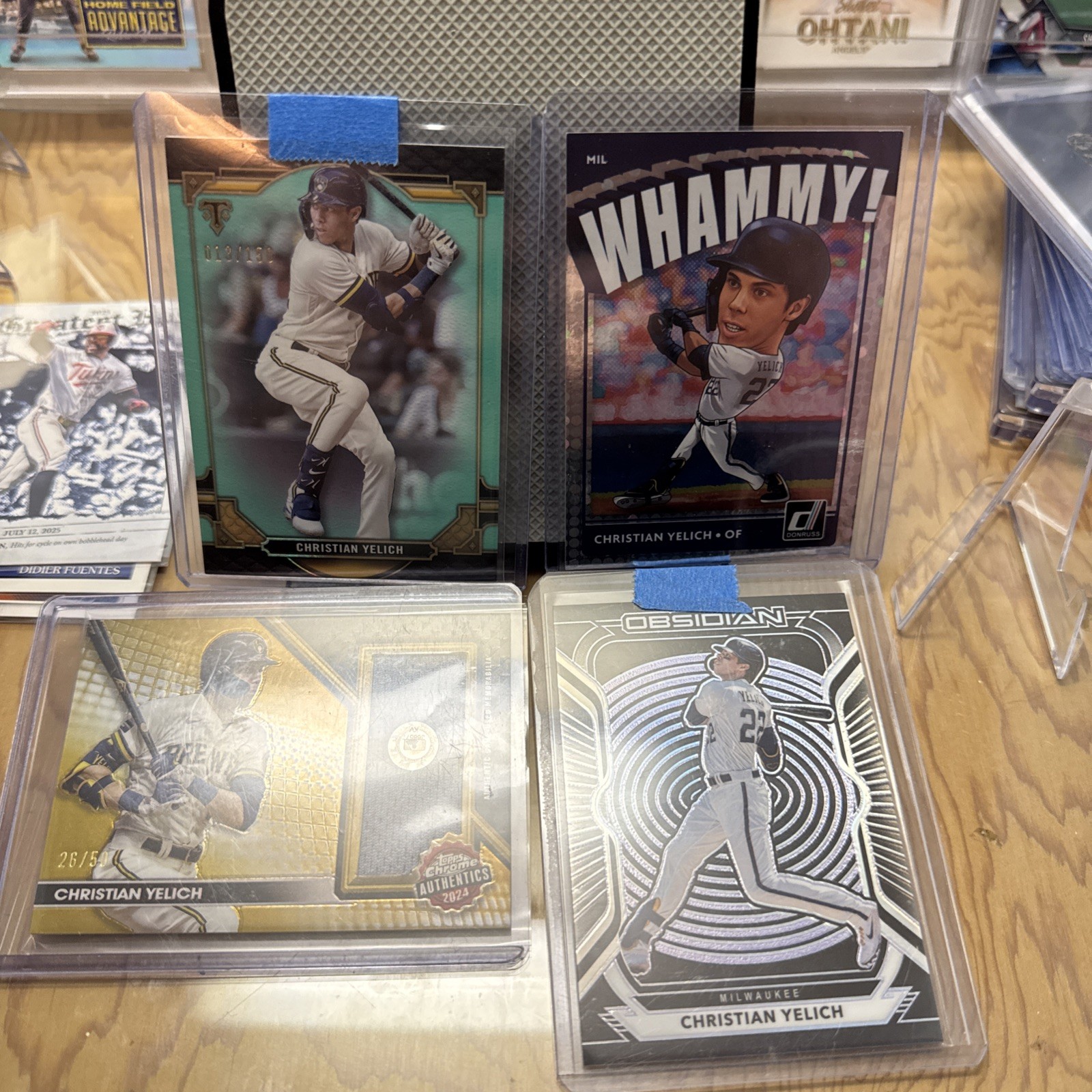 2021 Panini Donruss W10 Christian Yelich SP Whammy Brewers Case Hit Plus 3 more!