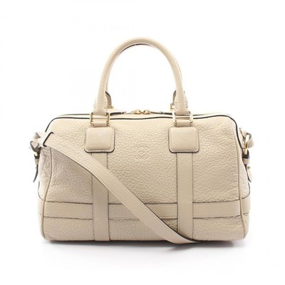 LOEWE PASEO Schulter Crossbody Handtasche 384.04CG41 Leder Beige Gebraucht Damen