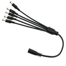 DC Power Splitter Cable 1 Female to 5 Male 5.5x2.1mm LED CCTV 0.7m