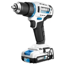 HART HPDD26B 20-Volt Brushless 1/2-inch Drill/Driver Kit, (1) 2.0Ah Lithium-Ion