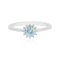 Ratanakiri Zirkon Platin-Plattierter Silber Ring, 0,679Ct